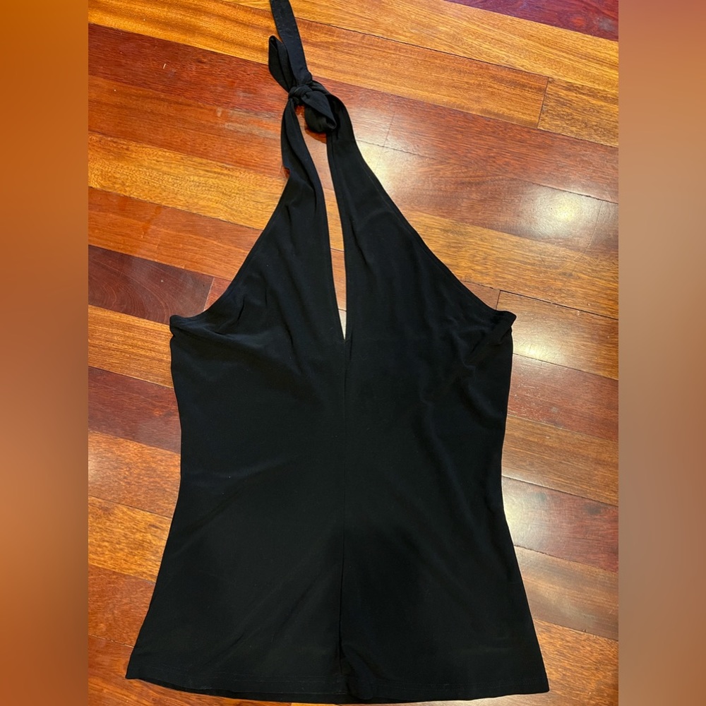 Large black halter top EUC Ava